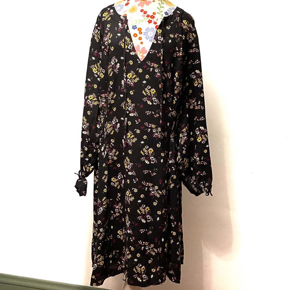 Torrid Boho Floral Tie Front Dress